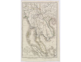TARDIEU, Amboise. -  Carte de L'Inde presqu 'ile au de la du Gange. . . TARDIEU, Amboise. -  Carte de L'Inde presqu 'ile au de la du Gange. . .