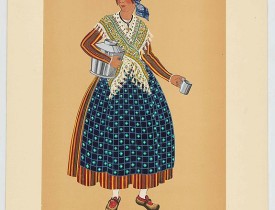 MOFFAT, E.W. -  Laitière Bordelaise, d'après de Gallard (110, La Guyenne).