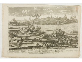 ANONYME -  Profil de la ville de Brisac scituée sur le Rhin dans le Brisgau prise par l'armée du Roy commandée par Monseign.r le duc de Bourgogne le 6.e septembre 1703.