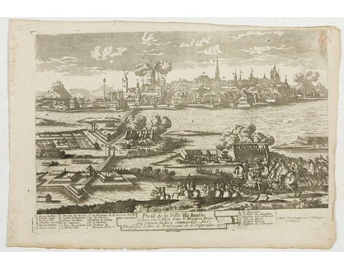 CREPY. -  Profil de la ville de Brisac scituée sur le Rhin dans le Brisgau prise par l'armée du Roy commandée par Monseign.r le duc de Bourgogne le 6.e septembre 1703.