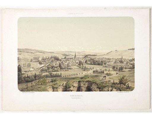 MAUGENDRE, A. - COMMERCY, Vue prise de la Garenne - Chemins de fer de l'Est. Dessiné d'après nat. et Lith. par A.Maugendre. Image Auguste Bry, r. du Bac, 114, Paris. MAUGENDRE, A. - COMMERCY, Vue prise de la Garenne - Chemins de fer de l'Est. Dessiné d'après nat. et Lith. par A.Maugendre. Image Auguste Bry, r. du Bac, 114, Paris.