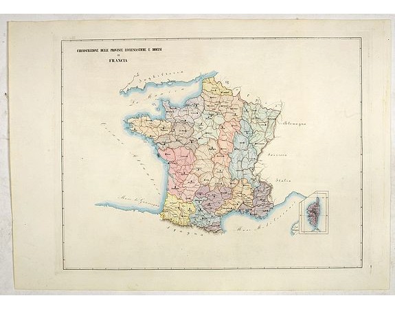 PETRI  Girolamo -  Circscrizione delle province ecclesiastiche e diocesi in Francia (Tav LIII)