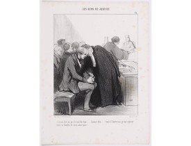 DAUMIER, H. -  Les Gens de Justice. - Laissez dire un peu de mal de vous … Laissez dire . . . (pl 32) DAUMIER, H. -  Les Gens de Justice. - Laissez dire un peu de mal de vous … Laissez dire . . . (pl 32)