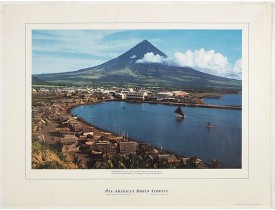 PAN AMERICAN WORLD AIRLINES -  Philippines - The famous volcanic peak Mt. Mayon. . .