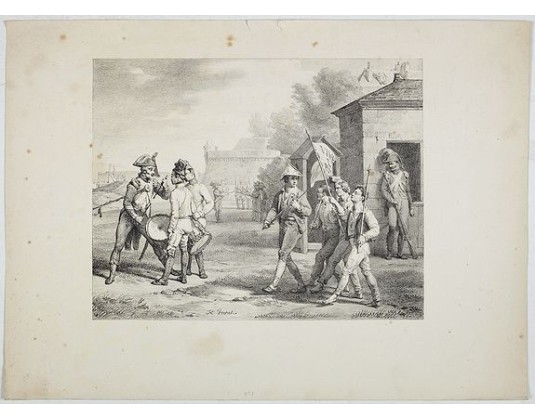 VERNET, H. -  Militaires. Plate N°1