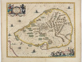 JANSSONIUS, J. -  Insula Zeilan olim Taprobana nunc incolis tenarisim.