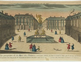 BASSET. -  Vue Perspective de la Place des Victoires