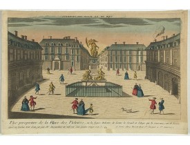BASSET. -  Vue Perspective de la Place des Victoires