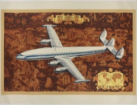 BOUCHER, L. -  AIR France - Supper constellation, Lockhead L - 10 - 49.