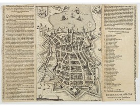 ANONYME -  [ La Rochelle ] Eingentlicher Abriss der mächtigen und in aller Welt hochberühmten Statt Roschelle. . .