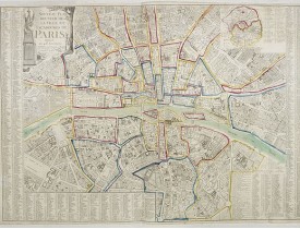 ESNAUTS & RAPILLY -  Nouveau plan routier de la ville de Paris.