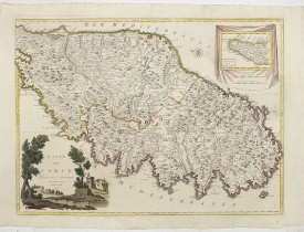 ZATTA, A. -  L'Isle de CORSE Divisée en ses departemens.