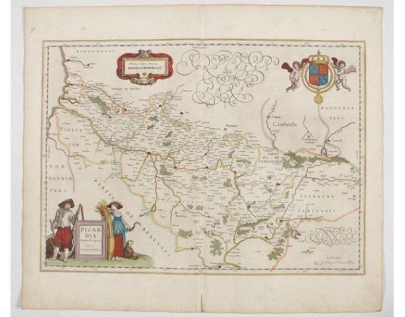BLAEU, W. - Picardia Regio Belgica. BLAEU, W. - Picardia Regio Belgica.