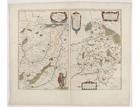 BLAEU, W. -  Veromanduorum.. Vermandois / Gouvernement de la Capelle.