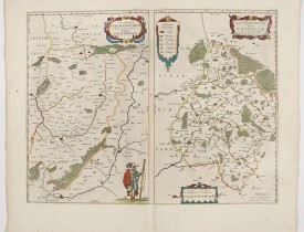 BLAEU, W. -  Veromanduorum.. Vermandois / Gouvernement de la Capelle.