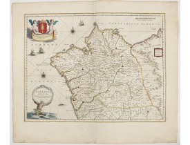 BLAEU, W. -  Gallaecia Regnum / descripta a F. Fer. Ojea Ord. praed. et postmodum multis in locis emandata et aucta. BLAEU, W. -  Gallaecia Regnum / descripta a F. Fer. Ojea Ord. praed. et postmodum multis in locis emandata et aucta.