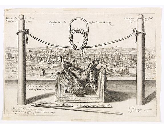 MERIAN, M. - Paris. Canesson de cordes / Nassbandt von Stricken. MERIAN, M. - Paris. Canesson de cordes / Nassbandt von Stricken.