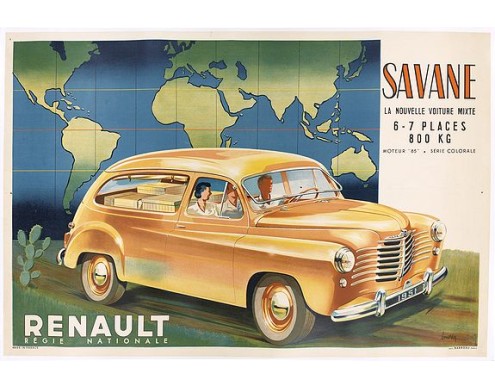 MORIN. L - Renault Savane 1951 L. La nouvelle voiture mixte 6 / 7 places 800 kg moteur "85". Série Coloral. MORIN. L - Renault Savane 1951 L. La nouvelle voiture mixte 6 / 7 places 800 kg moteur "85". Série Coloral.