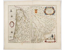 BLAEU, W. -  Principatus Benearnia - La principaute du Bearn.