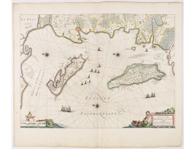 BLAEU, J. -  Insulae Divi Martini et Uliarus, vulgo L'Isle de Ré.. Oleron.