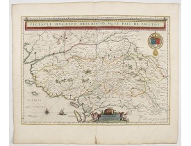 BLAEU, W. -  Pictaviae Ducatus Descriptio Vulgo le Pais de POICTOU.