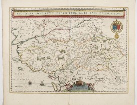 BLAEU, W. -  Pictaviae Ducatus Descriptio Vulgo le Pais de POICTOU.
