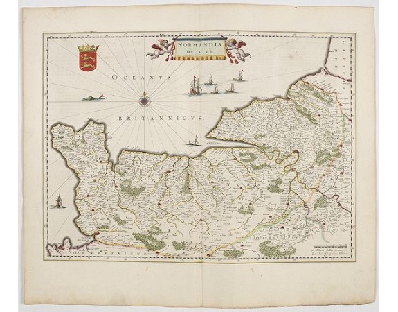 BLAEU, J. - Normandia Ducatus. BLAEU, J. - Normandia Ducatus.