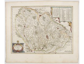 BLAEU, J. -  Cenomanorum Galliae regionis typus.. Le Mans