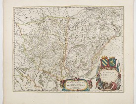 BLAEU, W. -  Utriusque Burgundiae, tum Ducatus tum Comitatus, Descriptio.