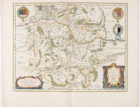BLAEU, W. -  Territorium Metense. Auctore Ab. Fabert.. Le Pais Messin.