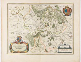 BLAEU, W. -  Les Souverainetez de Sedan et de  Raucourt.. Doncheri.