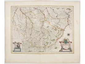 BLAEU, W. -  Champagne latine Campania, comitatus.