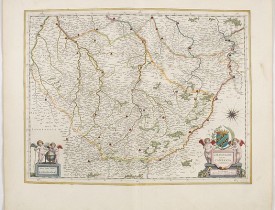 BLAEU, W. -  Champagne latine Campania, comitatus.