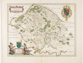BLAEU, W. -  Vale Sium Ducatus. Valois