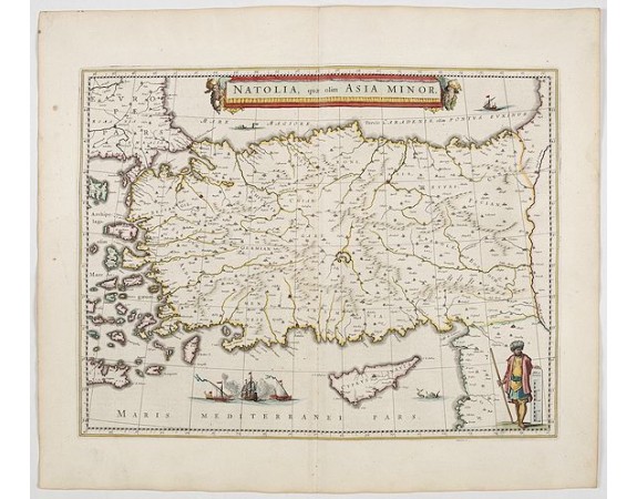 BLAEU, W. - Natolia, quae olim Asia minor. BLAEU, W. - Natolia, quae olim Asia minor.