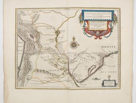 BLAEU, W. -  Paraguayo prov. de Rio de La Plata cum regionibus..