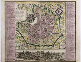 SEUTTER, M. -  Milano, la Citta Principale et Fortezza Reale del Ducato medsino in Italia . . .