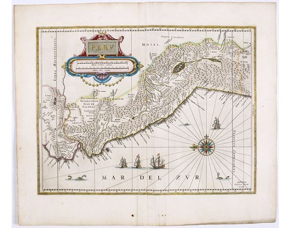 BLAEU, W. - Peru. BLAEU, W. - Peru.