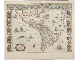 BLAEU, W. -  Americae Nova Tabula.