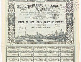 SOCIETE METALLURGIQUE DE L'OURAL-VOLGA -  Shares of 500 francs. # 05365