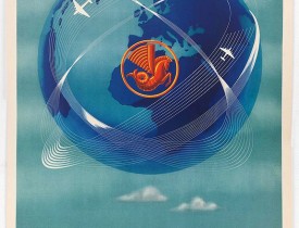 PLAQUET. / AIR FRANCE -  Réseau aérien mondial.