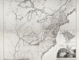 TARDIEU, P.A.F. - United States of North America. Carte des Etats-Unis de l'Amerique Septentrionale / copiée et gravée sur celle d'Arrowsmith, corrigée et considérablement augmentée... par P. F. Tardieu...