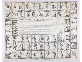 COCHIN, N. / BASSET. -  Nouveau jeu des théatres de Melpomene, Momus et Thalie.