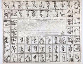COCHIN, N. / BASSET. -  Nouveau jeu des théatres de Melpomene, Momus et Thalie.