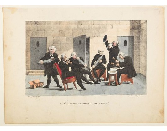 ENGLEMANN, Gottfried. -  Amateurs executant une courante.