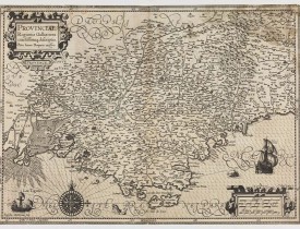 HONDIUS, J. / DOETICHUM, Baptista van. -  Provinciae, Regionis Galliae, vera exactissimaq. descriptio. Provence Petro Ioanne Bompario auctore.