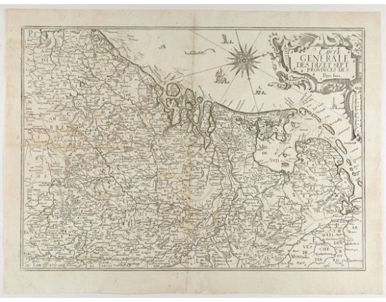 BEREY, N. / TASSIN, C. - Carte Generale des Dixet Sept Provinces des Pays Bas. BEREY, N. / TASSIN, C. - Carte Generale des Dixet Sept Provinces des Pays Bas.