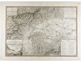 TARDIEU, P.F - Carte générale des marches, positions, combats et batailles de l'Armée de réserve. . . (N°12)