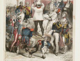 AUBERT. -  Naissance du juste milieu [The birth of a middle way.]