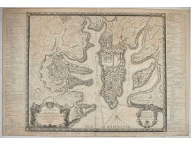 LATTRÉ, J. /  Gervais de PALMEUS. -  Plan général de la ville capitale de Malte dressé sur les memoires des grands officiers de l'Ordre, dédiée et présentée à S.A.S. Mgr le prince de Conty, prince du sang, grand prieur de France. . .